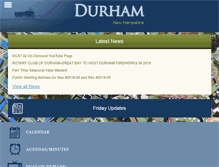 Tablet Screenshot of ci.durham.nh.us
